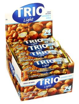 Barra Trio Light Castanha/Avelã 24x25 gr